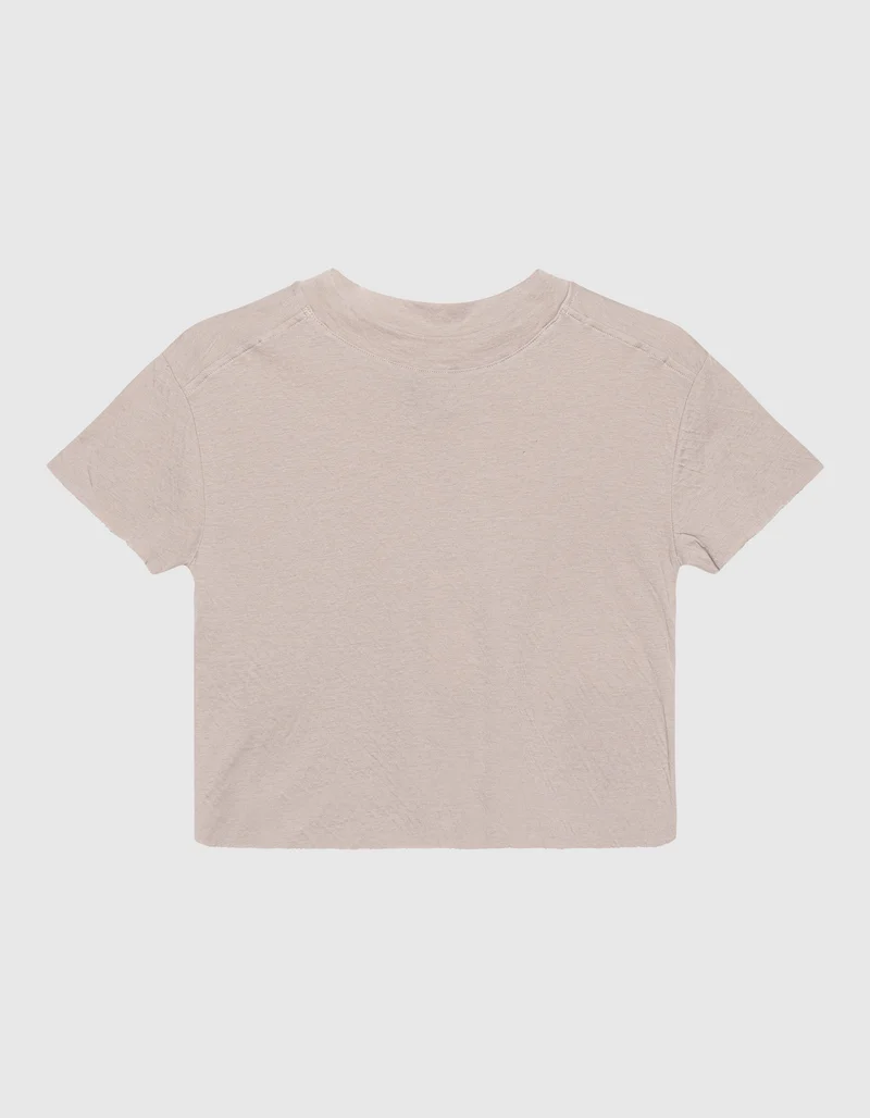 Cropped T-Shirt Raw Edge