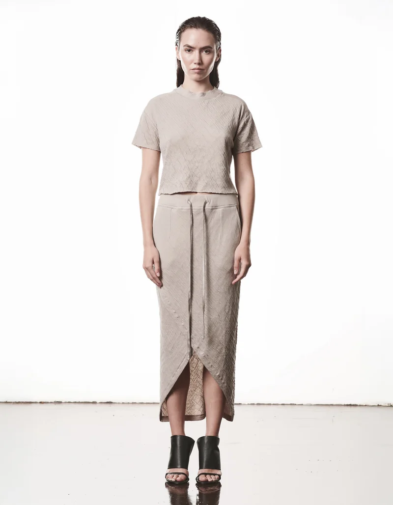 Cropped T-Shirt Raw Edge