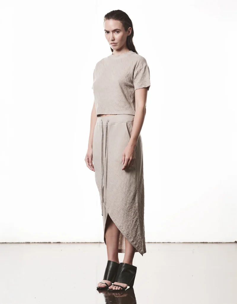 Cropped T-Shirt Raw Edge