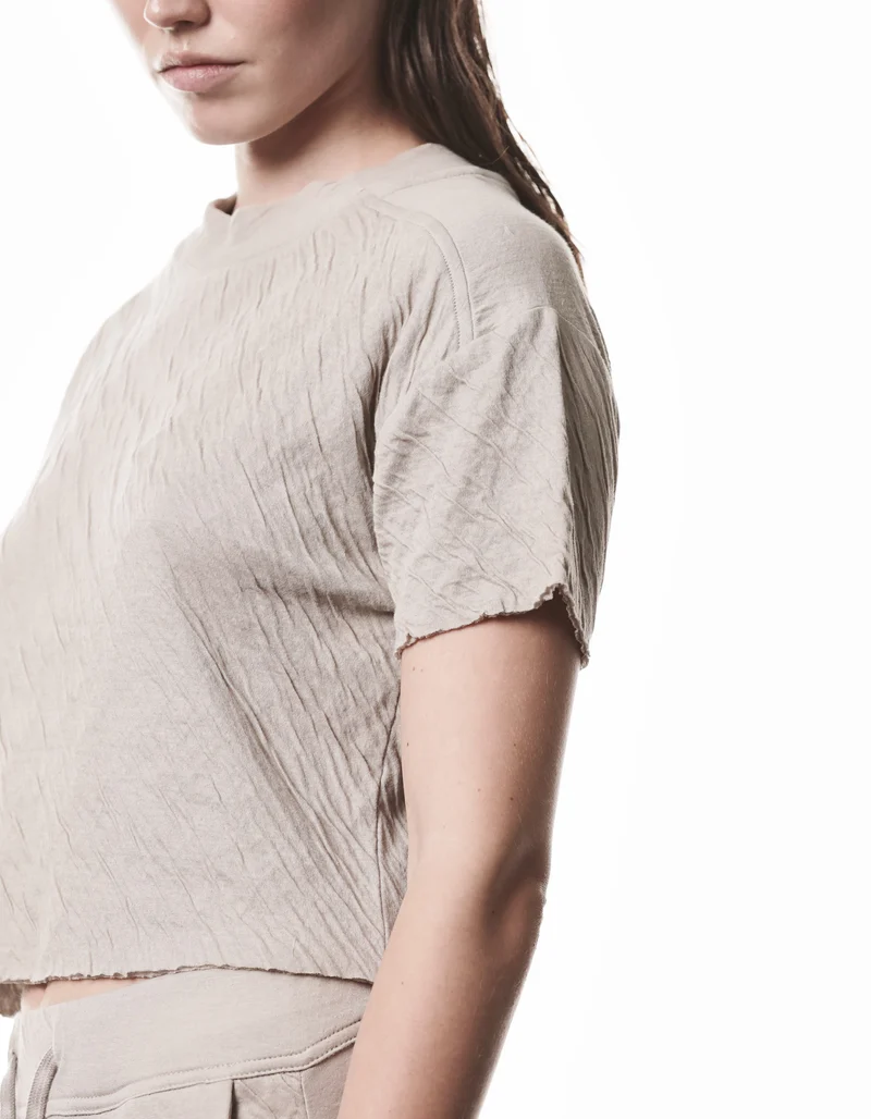 Cropped T-Shirt Raw Edge