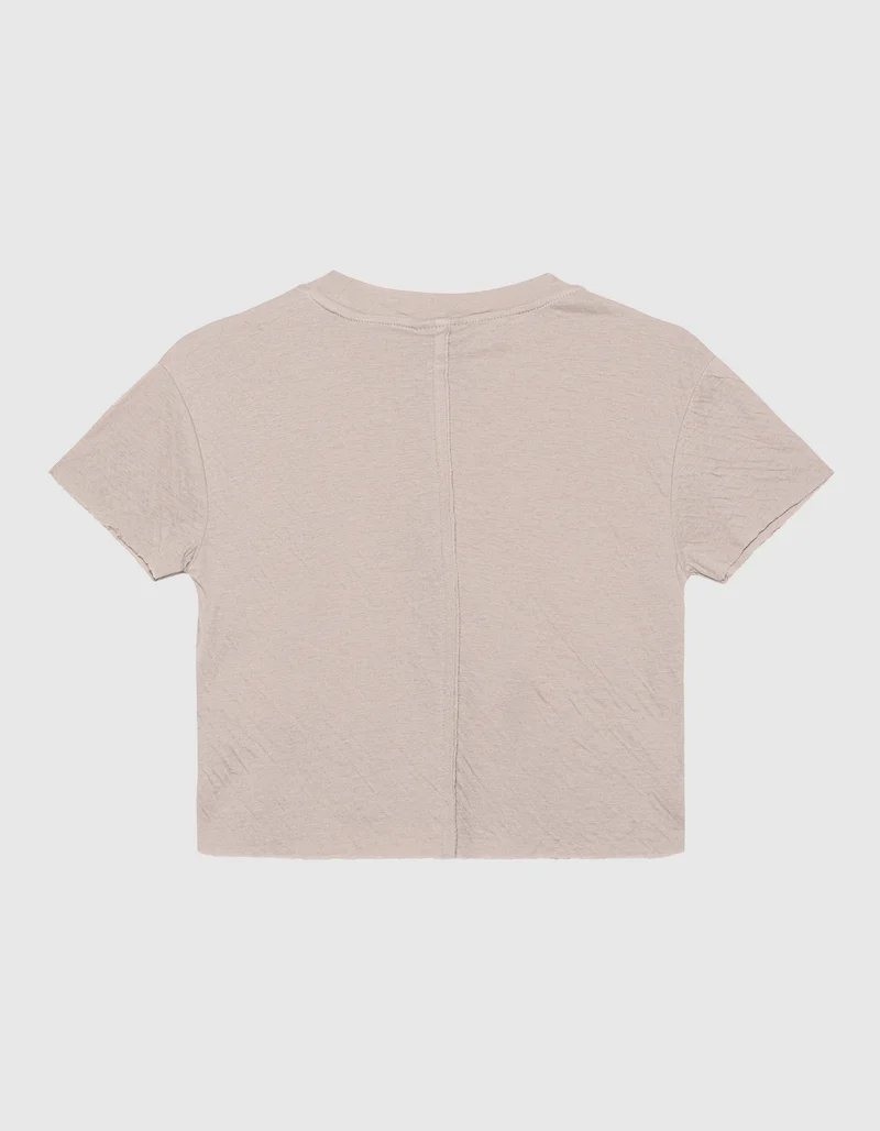 Cropped T-Shirt Raw Edge