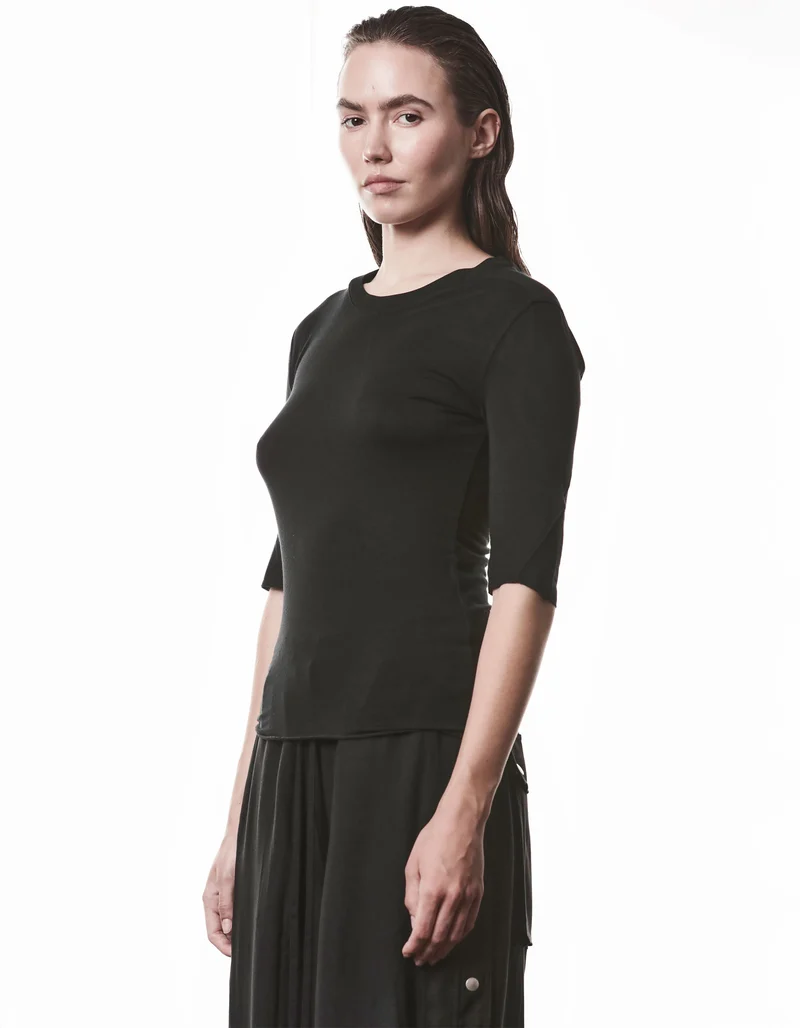 T-Shirt mit Seidenanteil