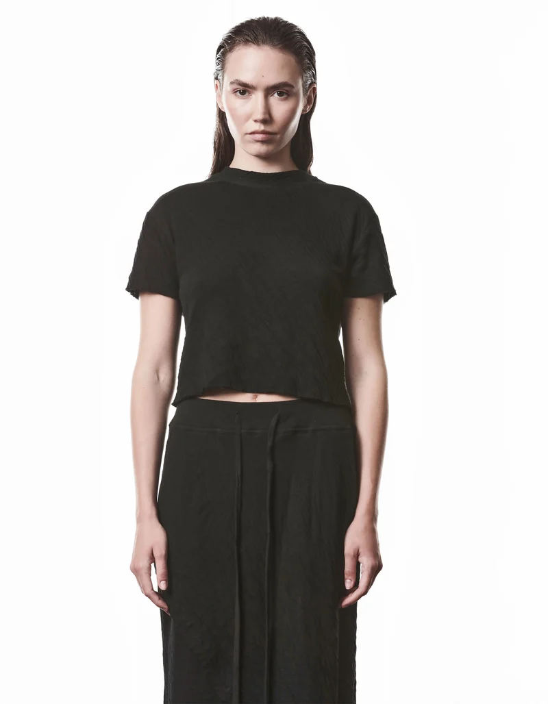 Cropped T-Shirt Raw Edge