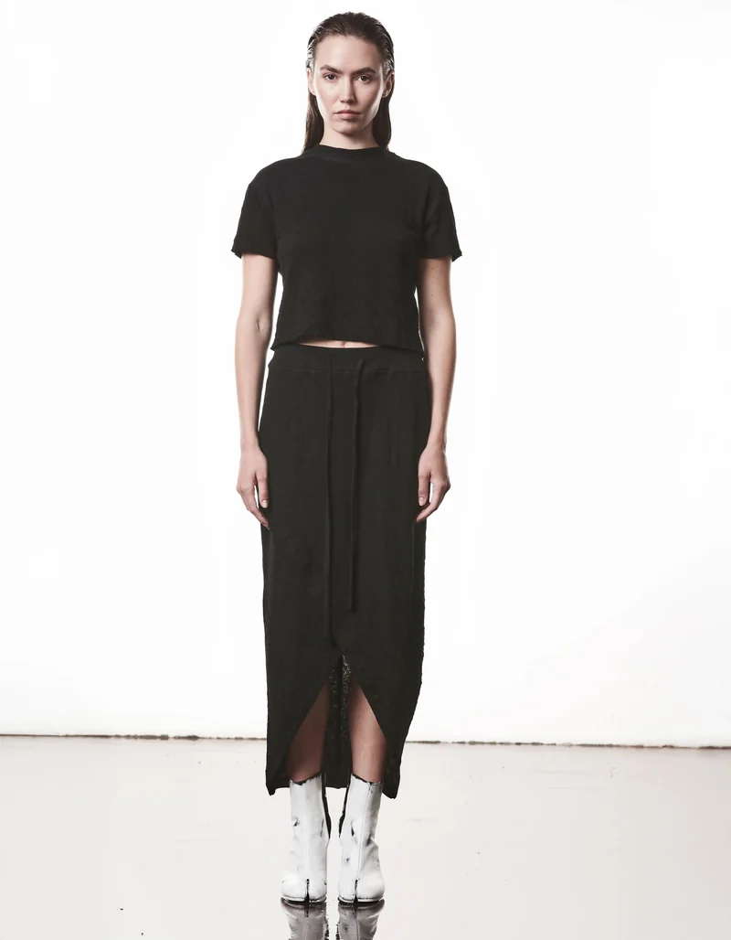 Cropped T-Shirt Raw Edge