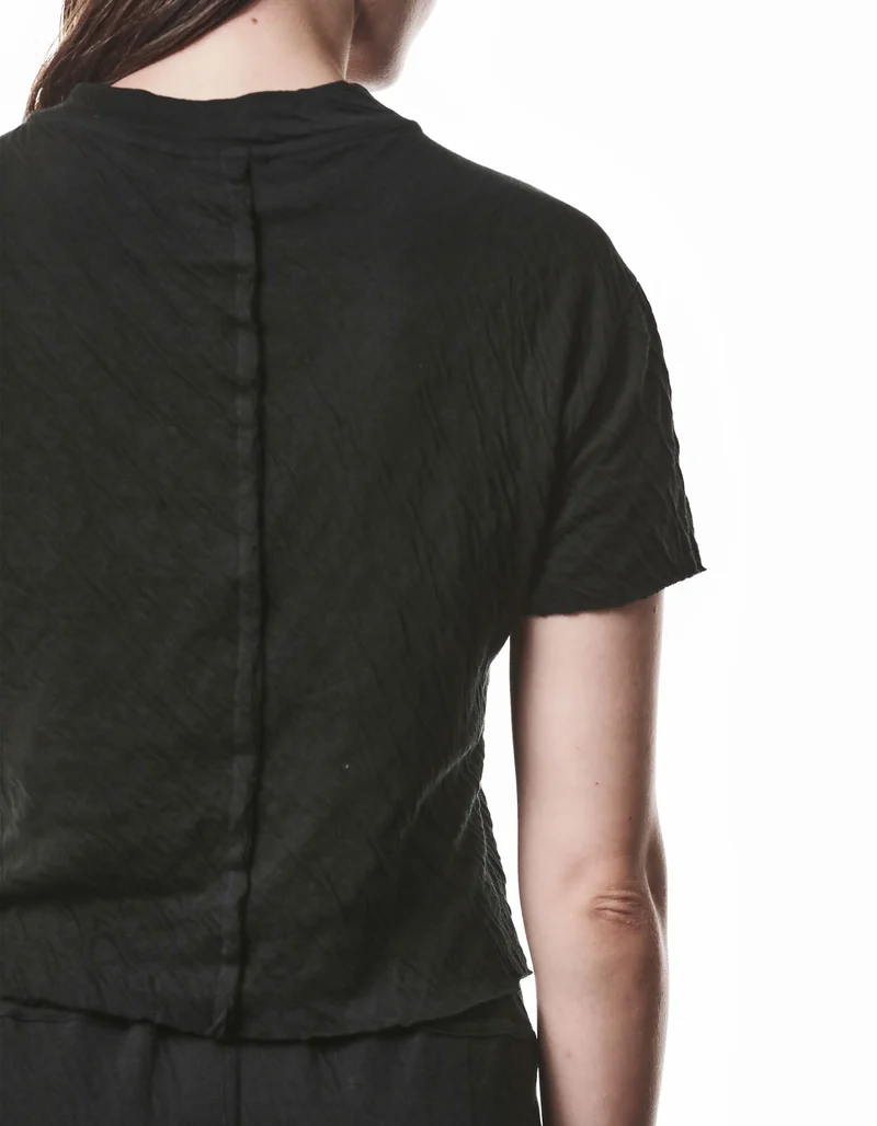 Cropped T-Shirt Raw Edge