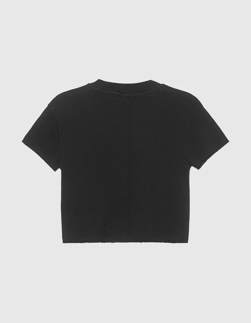 Cropped T-Shirt Raw Edge