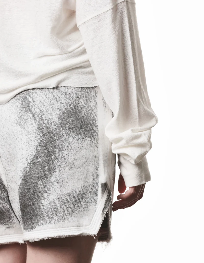 Boat Neck Leinen-Mix Longsleeve