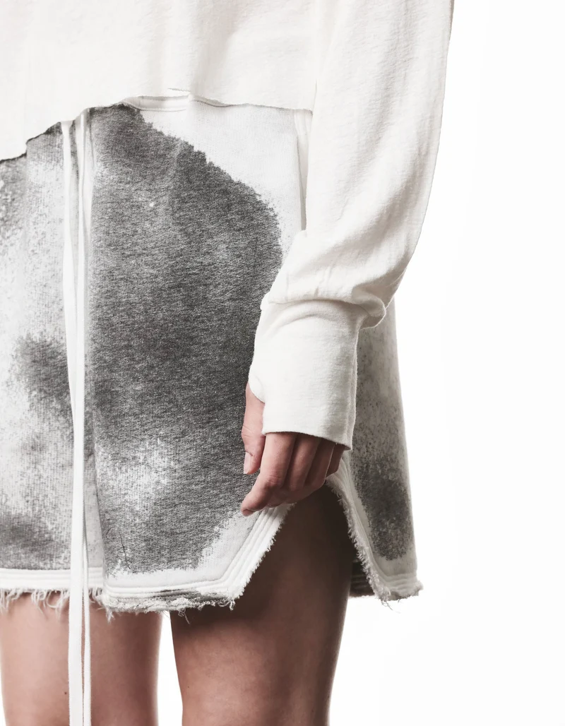 Boat Neck Leinen-Mix Longsleeve