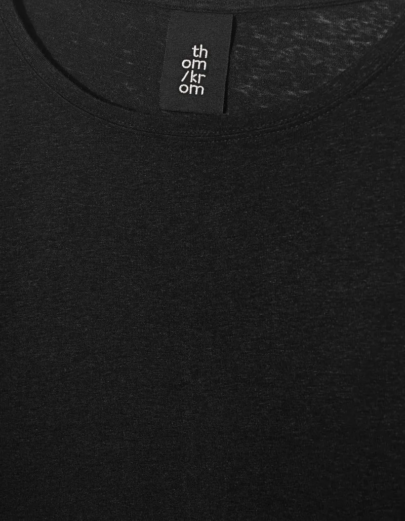 Boat Neck Leinen-Mix Longsleeve