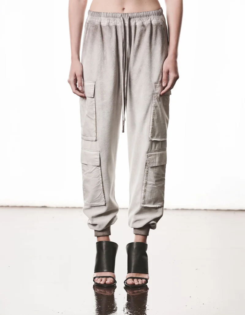 Frottee Cargo-Jogginghose