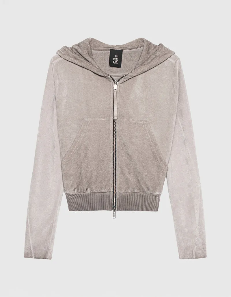 Frottee Zipper-Hoody