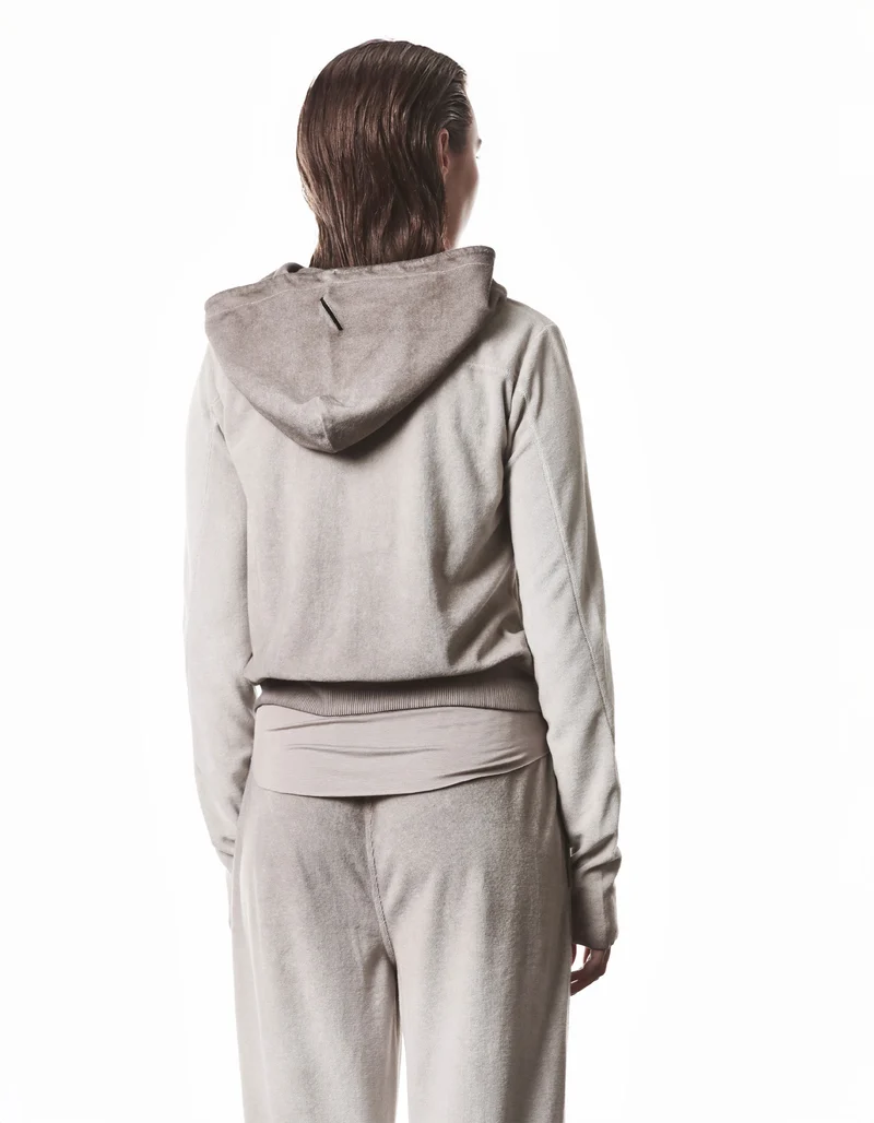 Frottee Zipper-Hoody