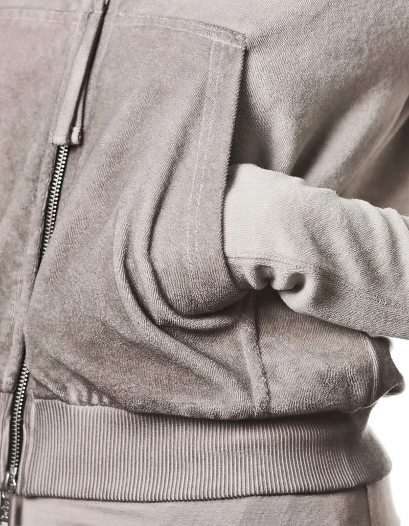Frottee Zipper-Hoody