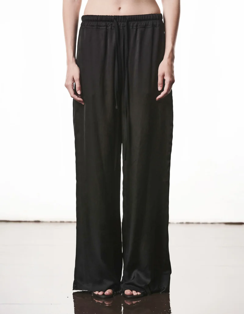 Wide-Leg Hose mit elastischem Bund