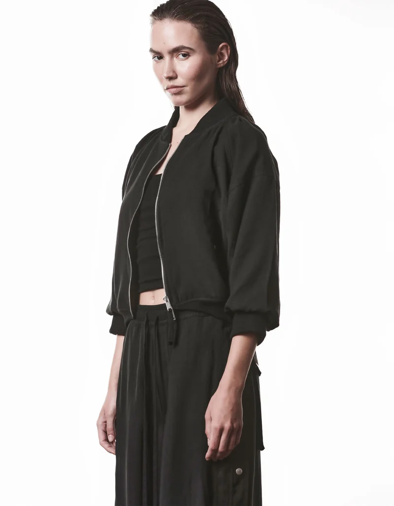 Bomberjacke Rib-Knit