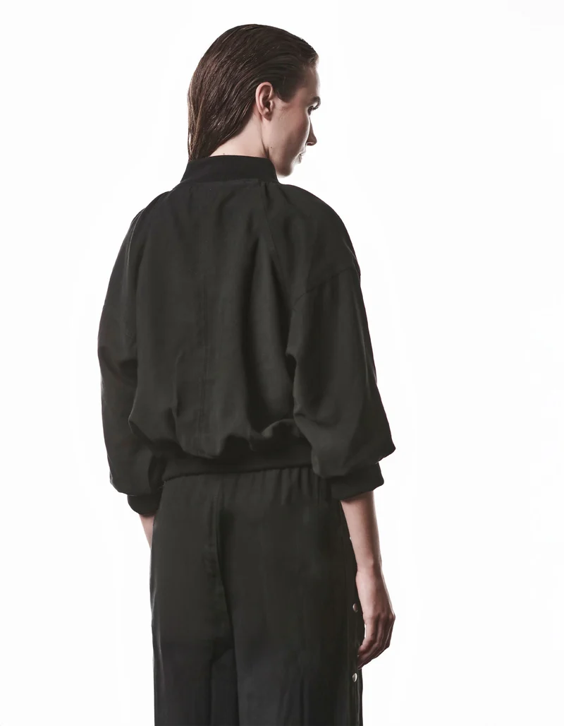 Bomberjacke Rib-Knit