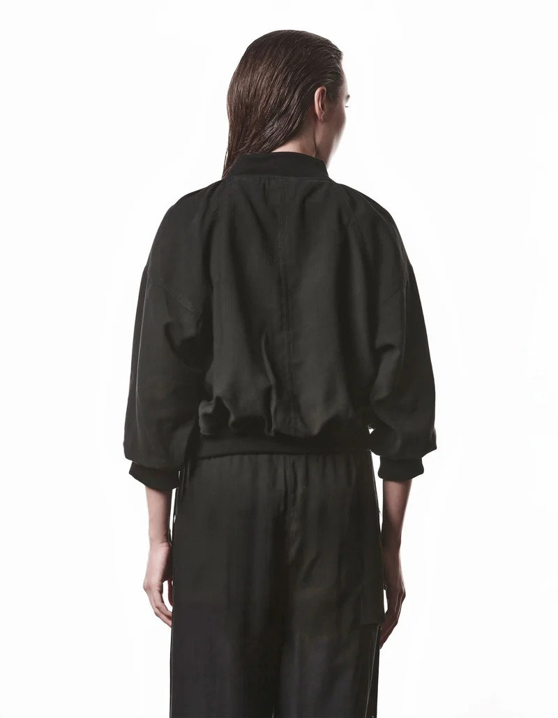 Bomberjacke Rib-Knit