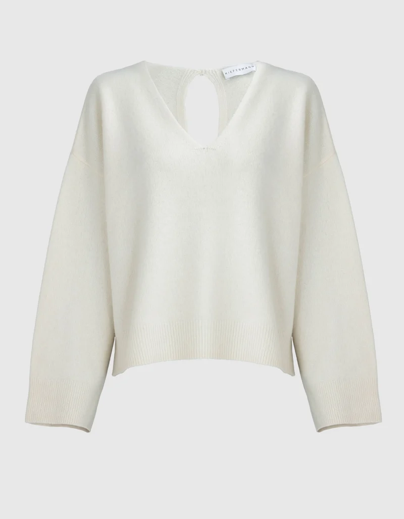 Kaschmir-Pullover Semadara mit Cut-Out