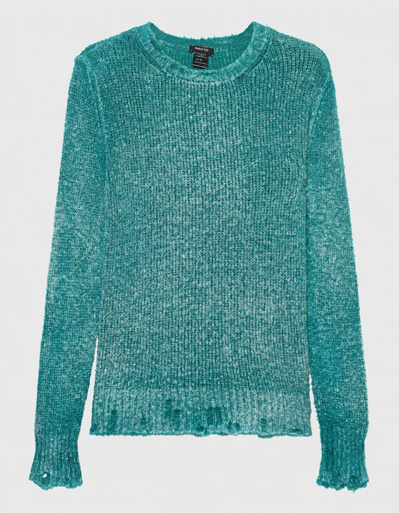 Destroyed Look Strick-Pullover