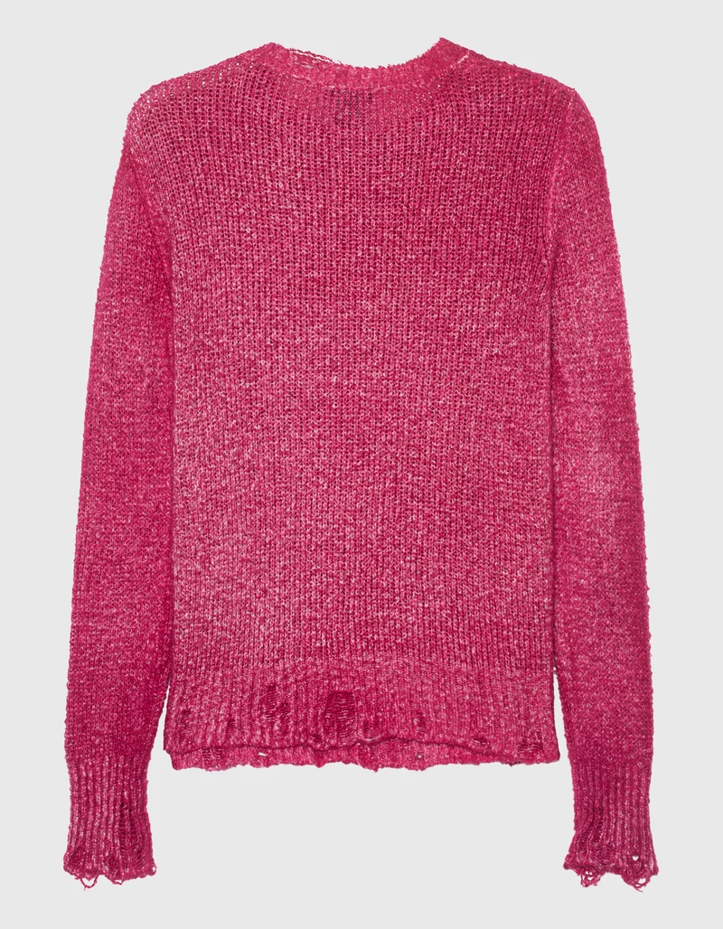 Destroyed Look Strick-Pullover