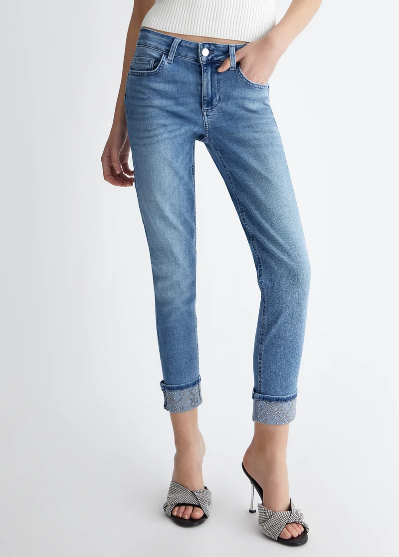 Bottom Up Skinny Jeans with Turn-Ups