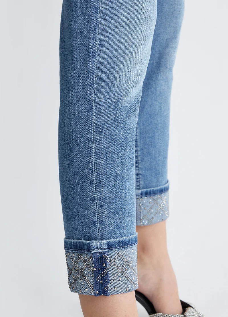 Bottom Up Skinny Jeans with Turn-Ups