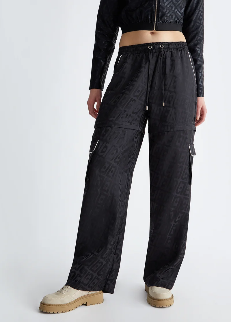 Satin Jacquard Trousers