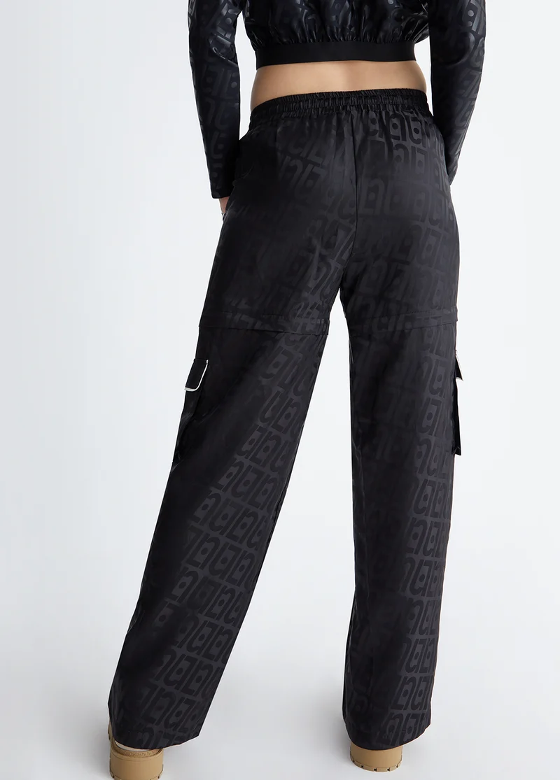 Satin Jacquard Trousers