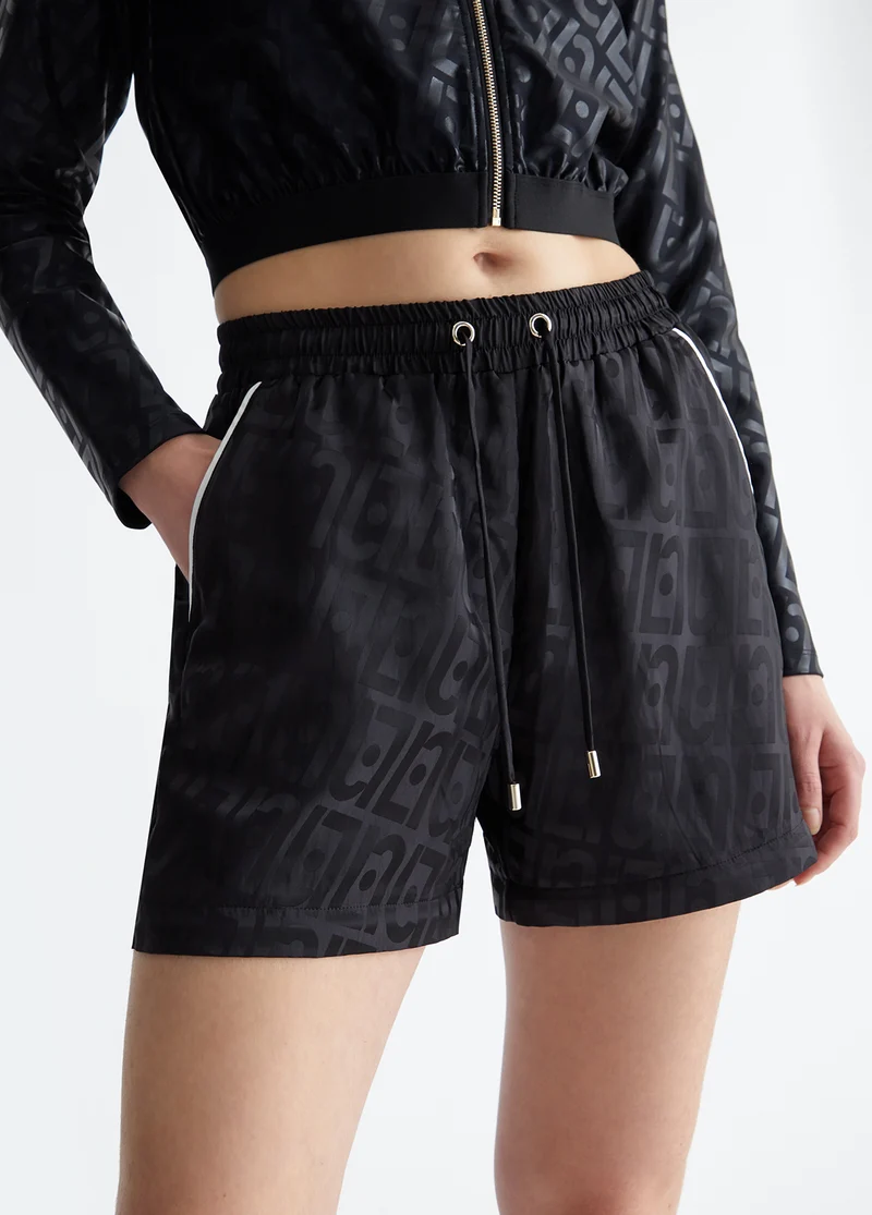 Satin Jacquard Trousers