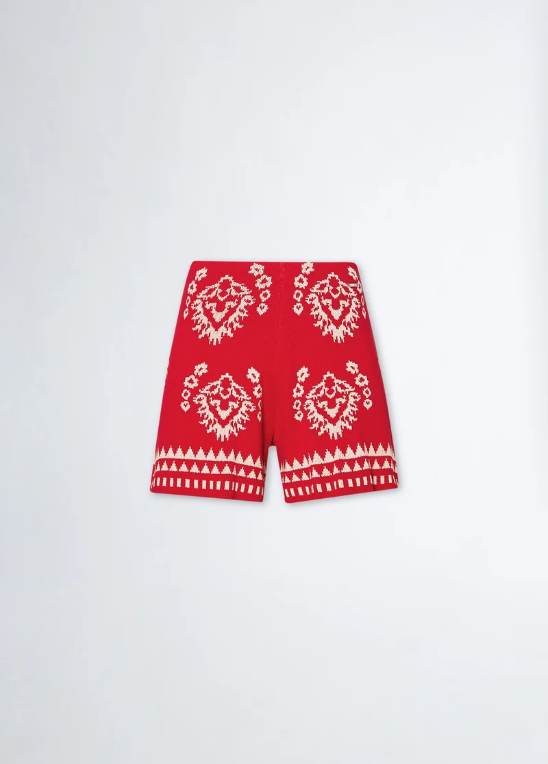 Jacquard Knit Shorts