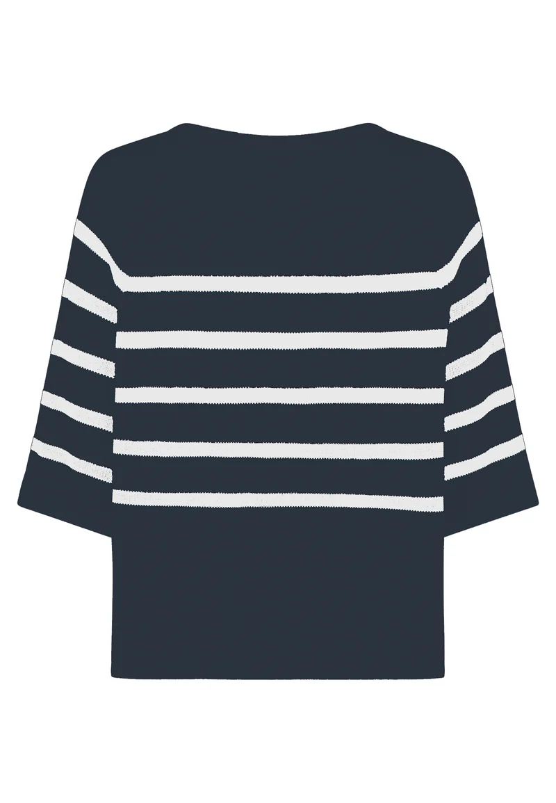 SWEATER, NAVY BLUE STRIPE