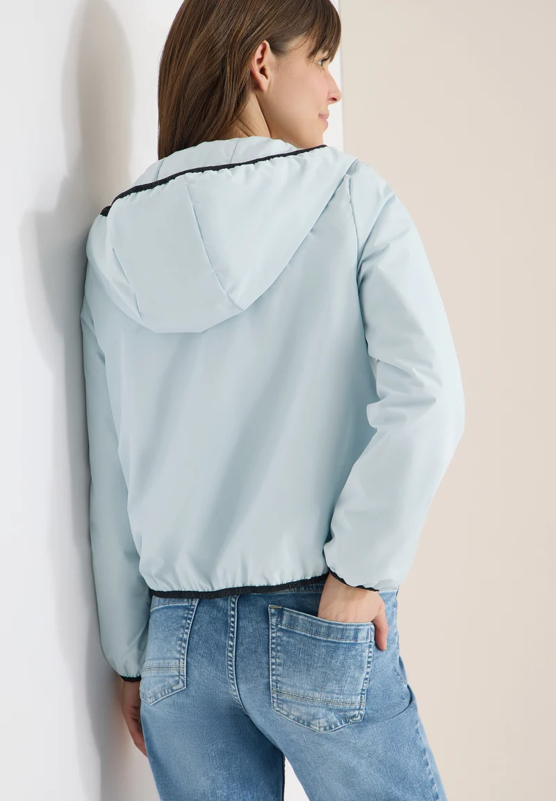 Padded Jacket - packable, watercolour blue