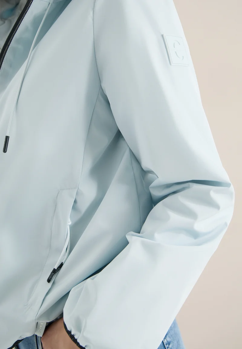 Padded Jacket - packable, watercolour blue