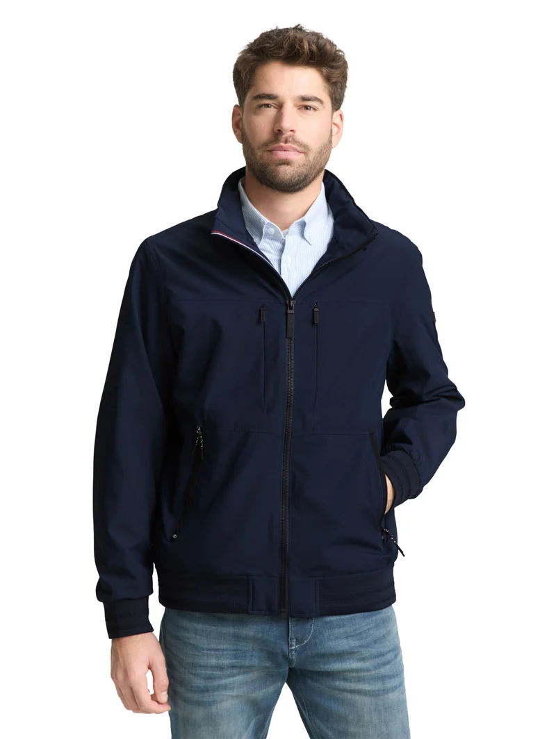 casual blouson, sky captain blue