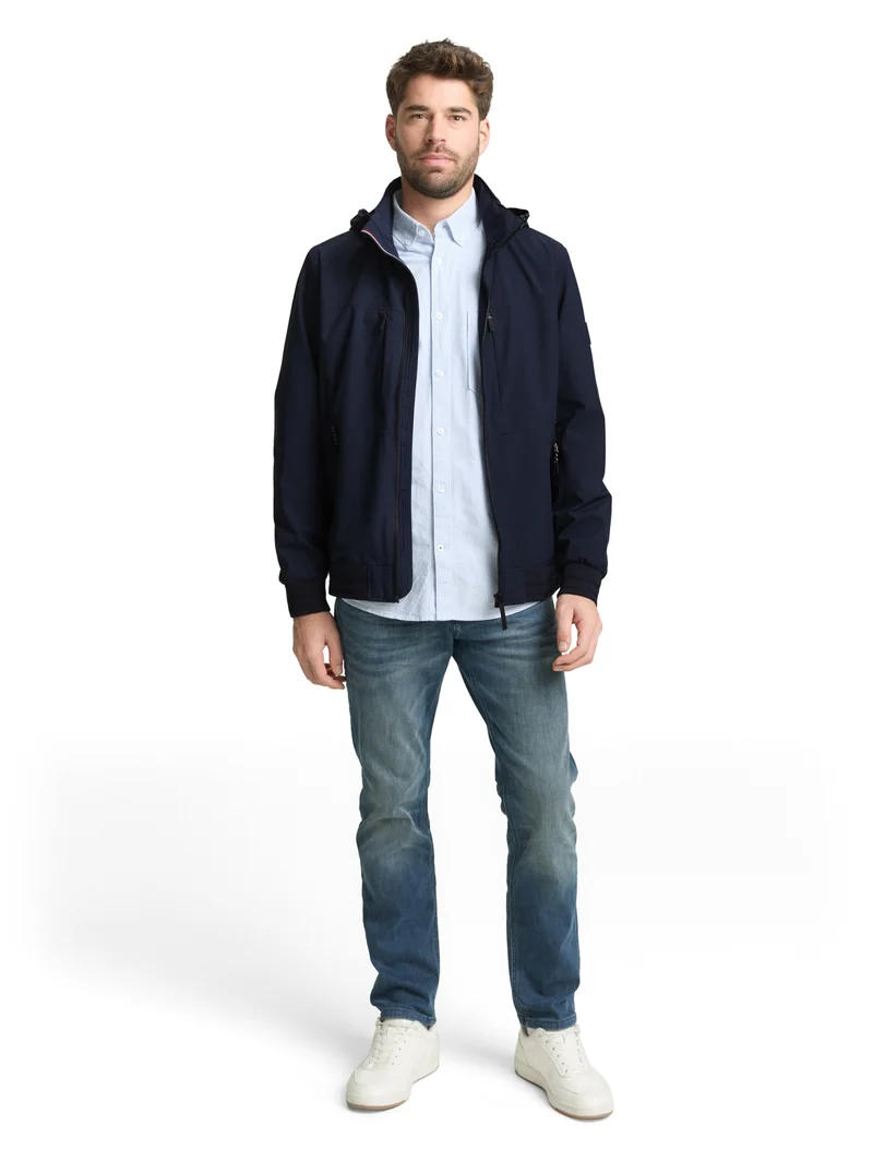 casual blouson, sky captain blue