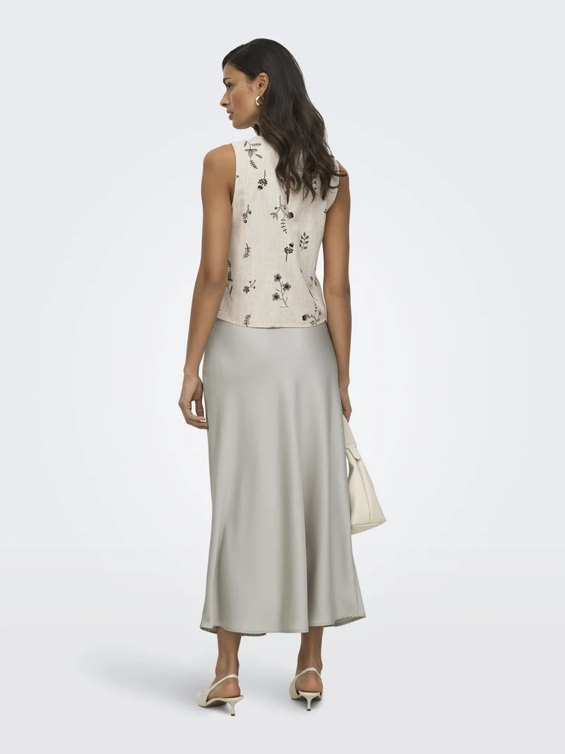 ONLCHIGO ANKEL SATIN SKIRT NOOS WVN, Dove