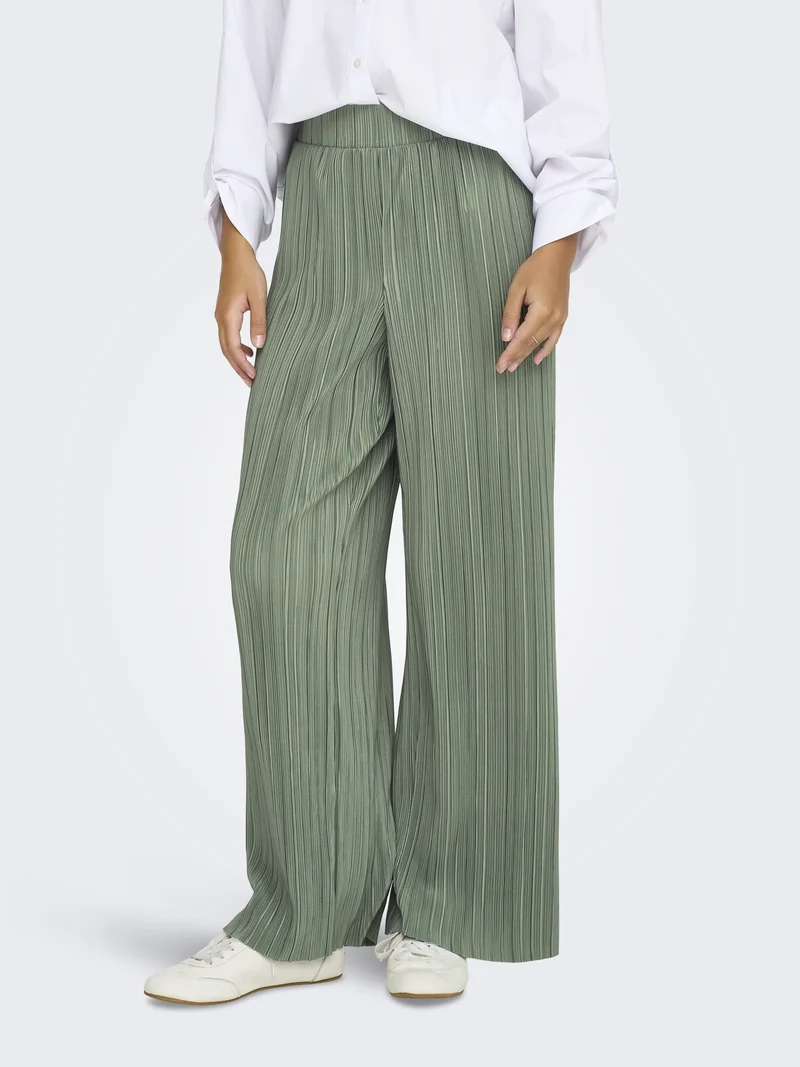 ONLRAVENNA PLISSE PANT NOOS JRS, Agave Green