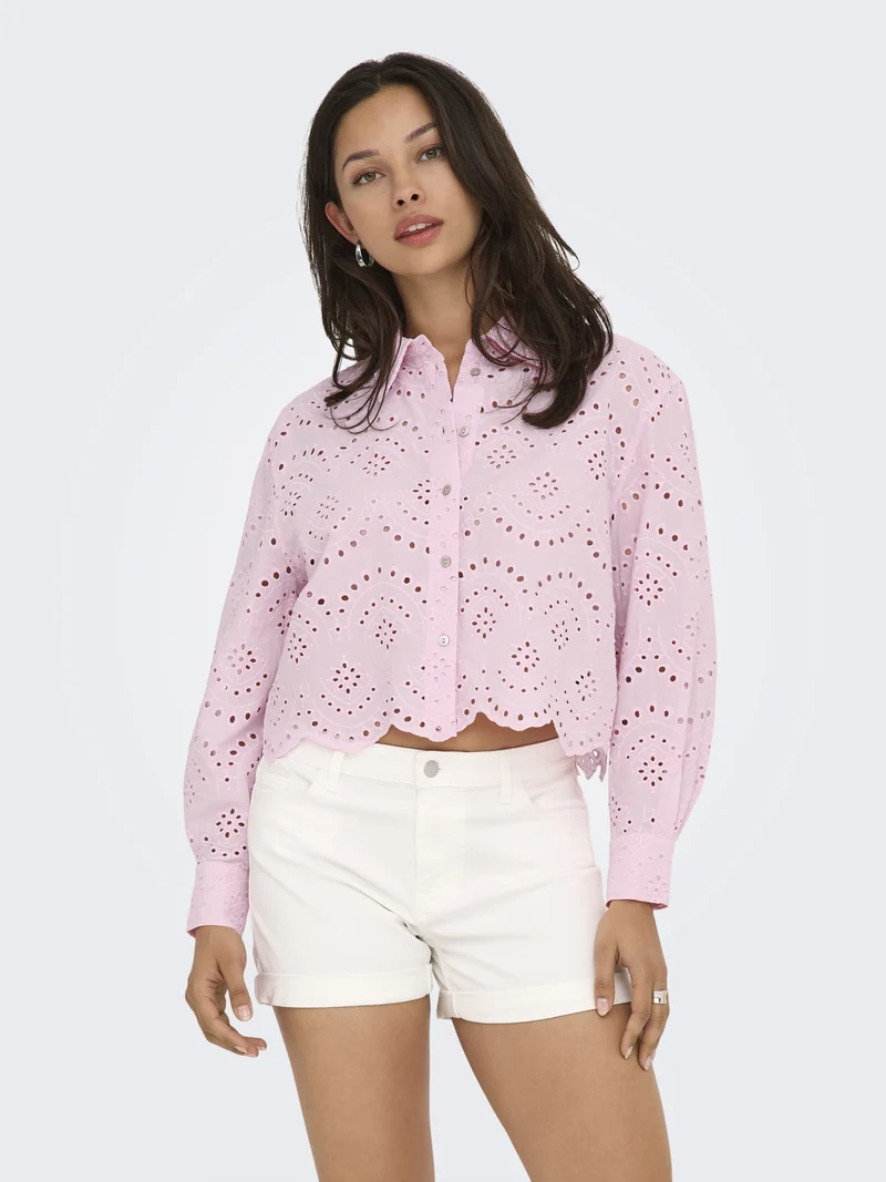ONLVALAIS L/S SHIRT WVN NOOS, Pink Lady