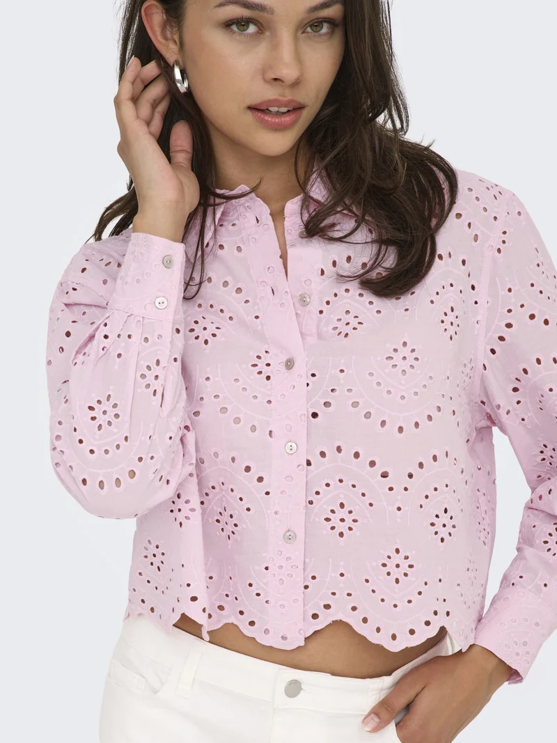 ONLVALAIS L/S SHIRT WVN NOOS, Pink Lady