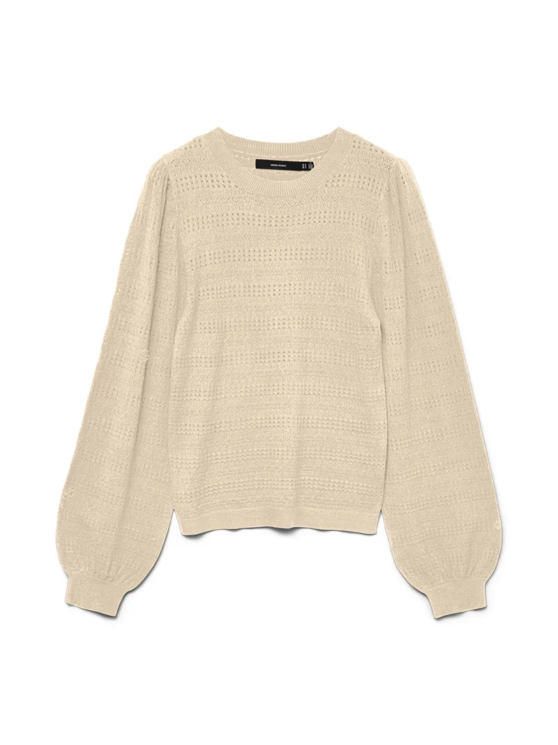 VMLIMONE LS O-NECK PULLOVER BOO, Birch