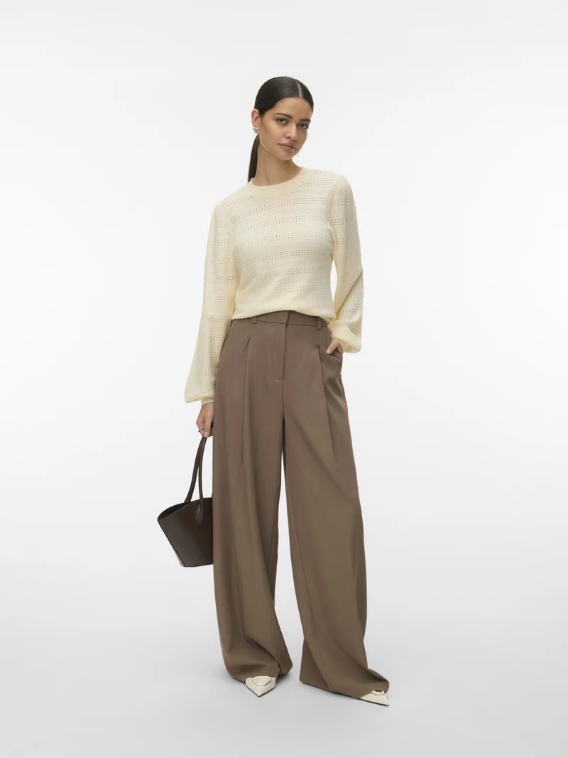 VMLIMONE LS O-NECK PULLOVER BOO, Birch