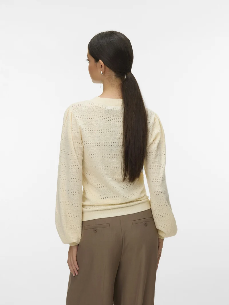 VMLIMONE LS O-NECK PULLOVER BOO, Birch