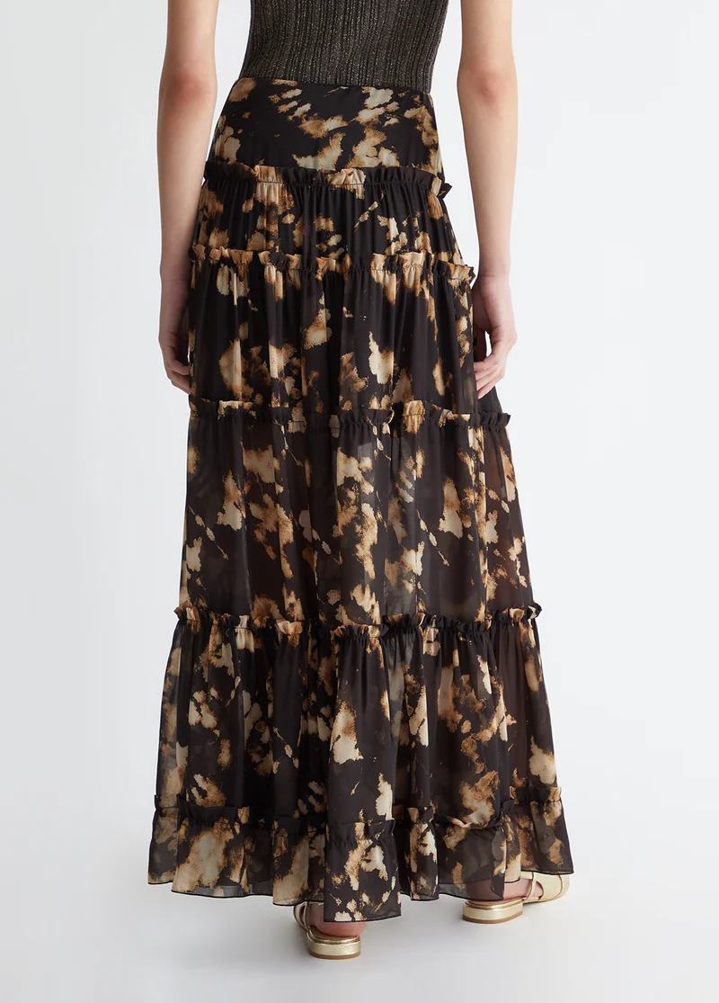 Printed Georgette Skirt