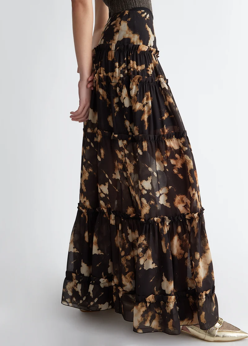Printed Georgette Skirt