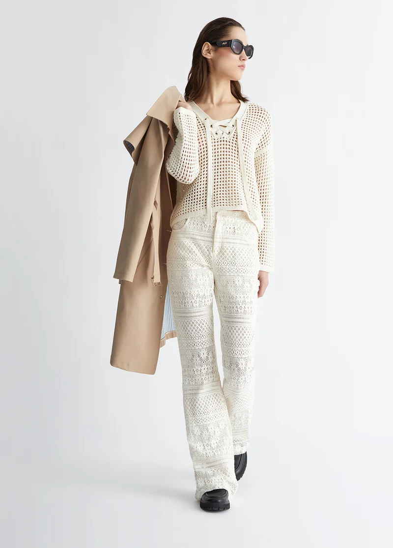 Lace trousers