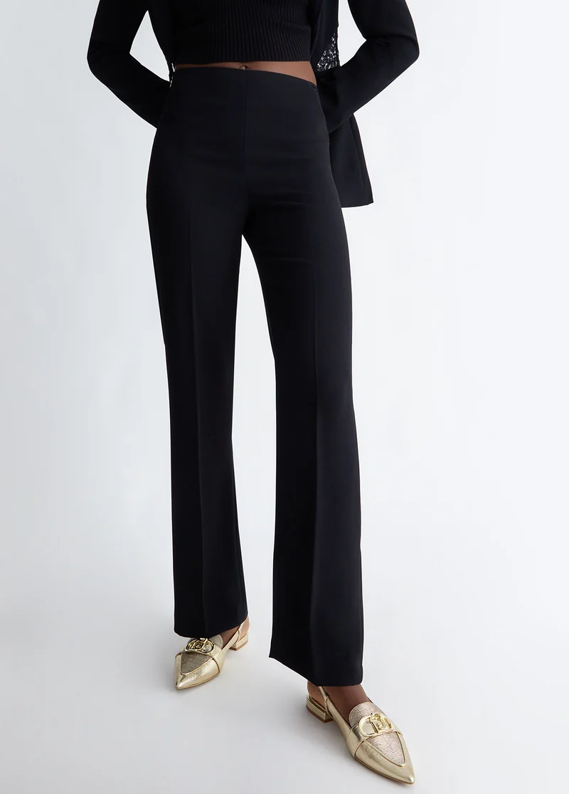 Elegant Trousers with Lace