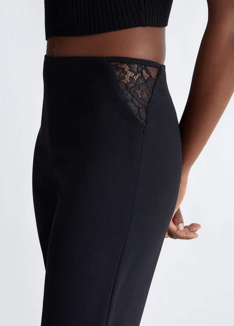 Elegant Trousers with Lace