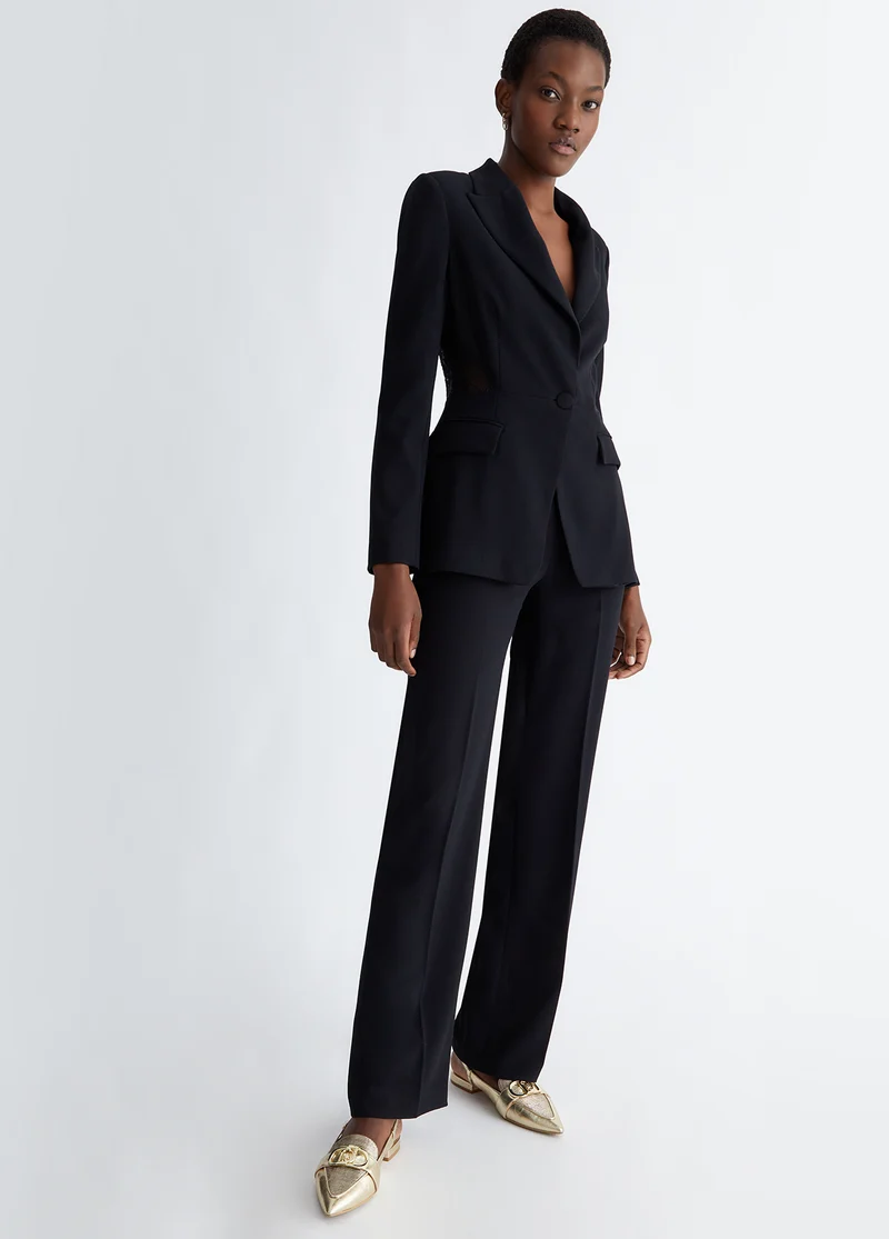 Elegant Trousers with Lace