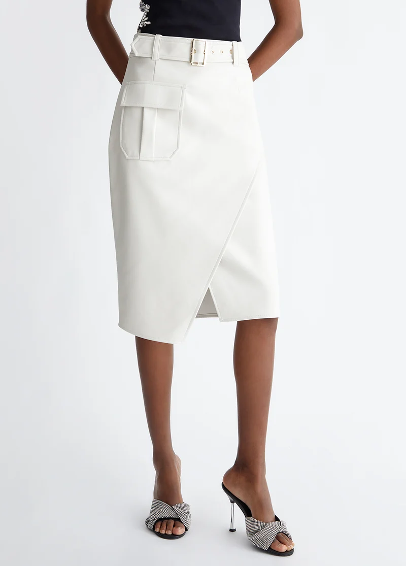 Coated Fabric Cargo Skirt