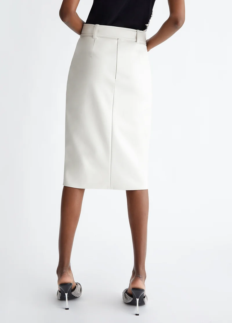 Coated Fabric Cargo Skirt